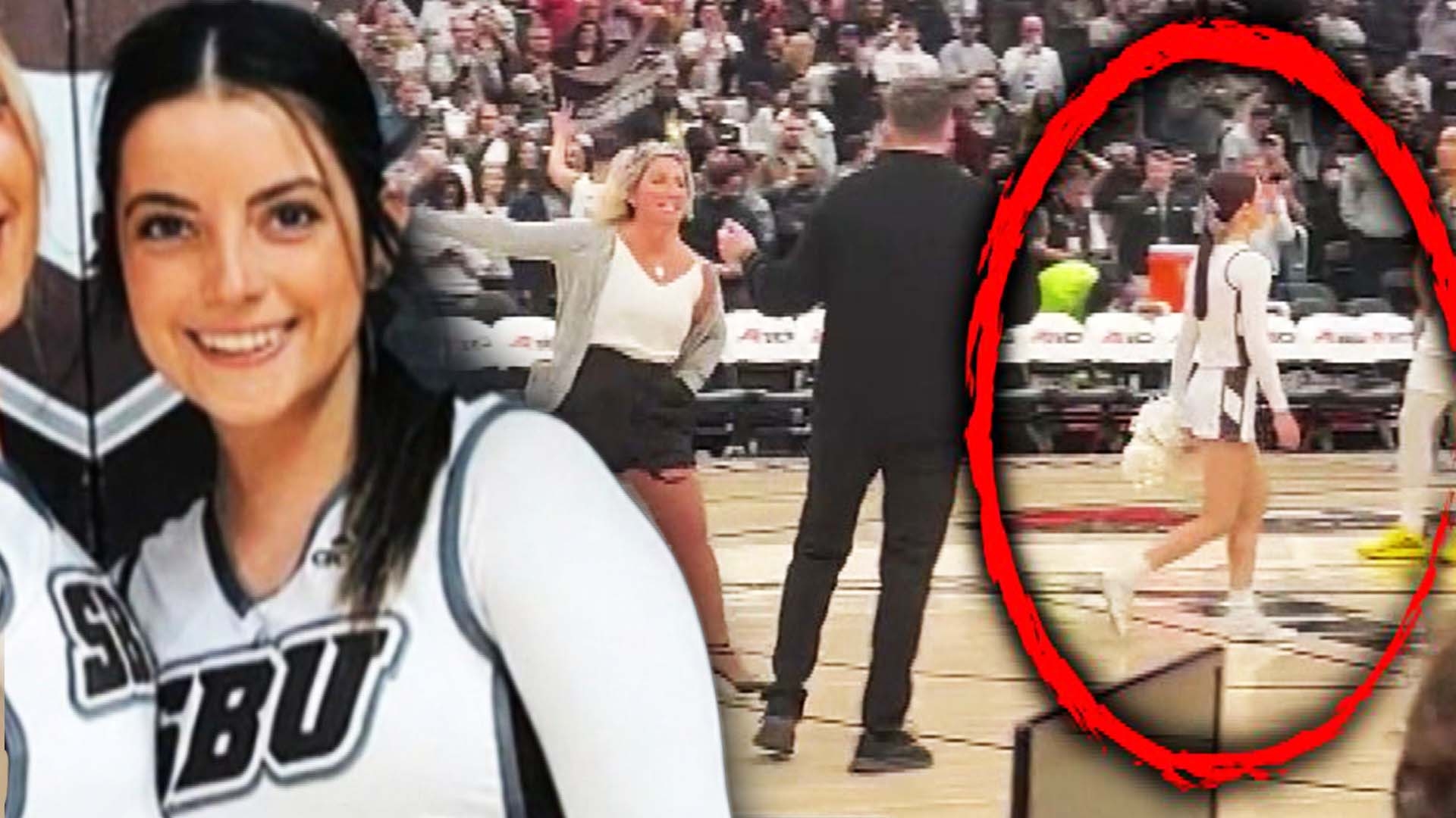 March Madness Cheerleader Storms Off After She Says Player Cursed at Her