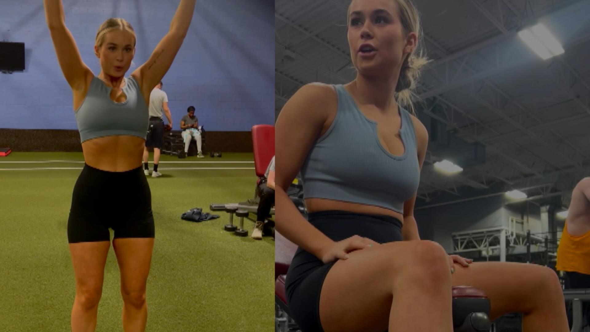 Woman left utterly mortified when working out in her underwear and